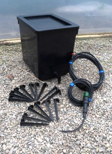 Click & Drip Mini 25L Waterbutt and 15m irrigation kit - Garden Irrigation
