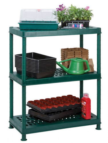 Ventilated Plastic Shelving Unit 3 Shelf Unit